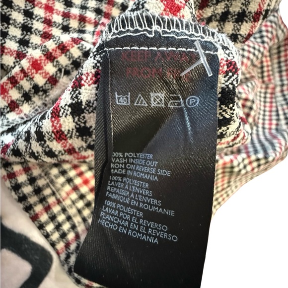 Urban Outfitters Plaid Pinafore Mini Dress Size Medium | Button Side Academia - Picture 12 of 12